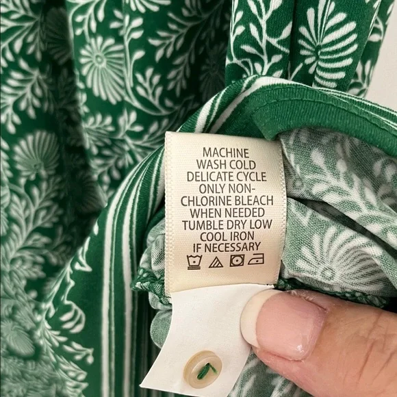 Max Studio Green Floral Fit-and-Flare Tank Dress - Picture 4 of 8